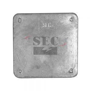 ฝาปิด สแควบ๊อกซ์ อาบสังกะสี SEC (Hot Dip Galvanized Square Box Cover SEC)