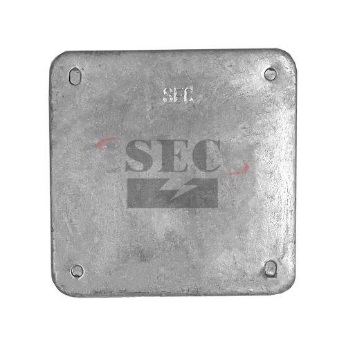 ฝาปิด สแควบ๊อกซ์ อาบสังกะสี SEC (Hot Dip Galvanized Square Box Cover SEC)